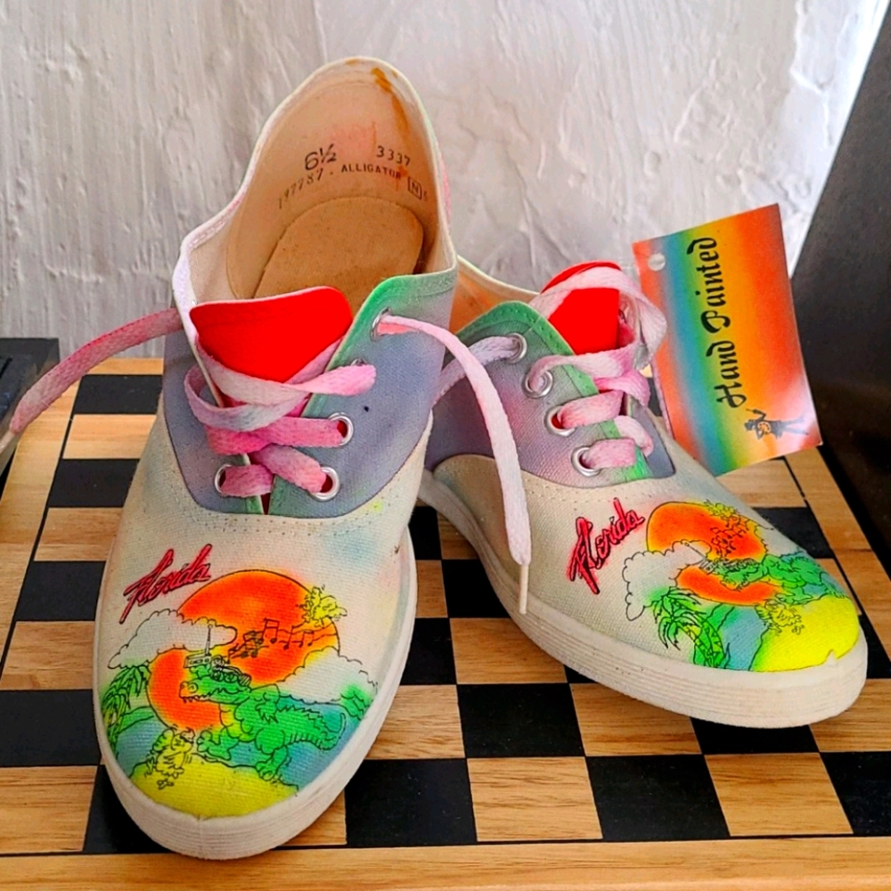 VTG NEON Florida tennis shoes